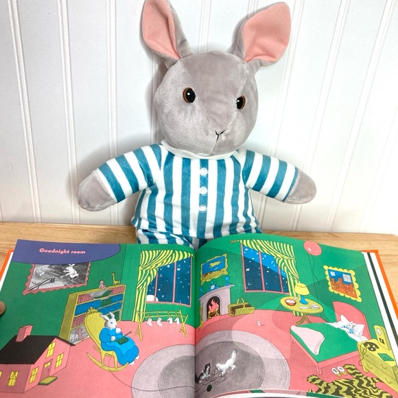 Goodnight Moon Plush Bunny And Book Rabbit Stuffed Animal PJ'S Plush 13" Kohls - Picture 16 of 16